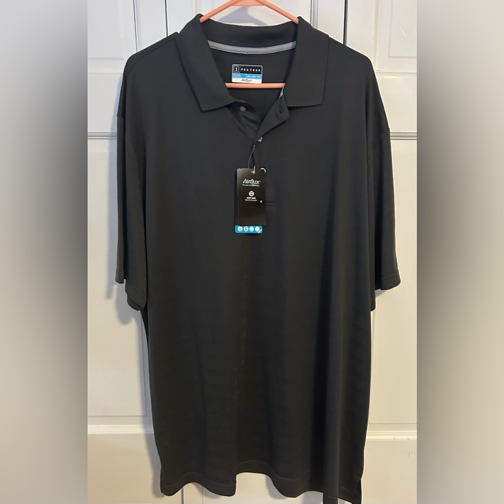 PGA Tour -Men's Dark Gray Golf Polo. Size XXL